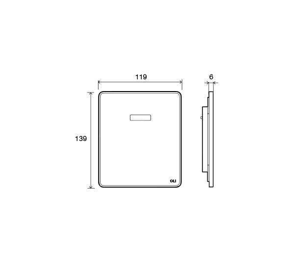 Eaqua Urinol Aço Inox Bateria Placas De Comando Oli