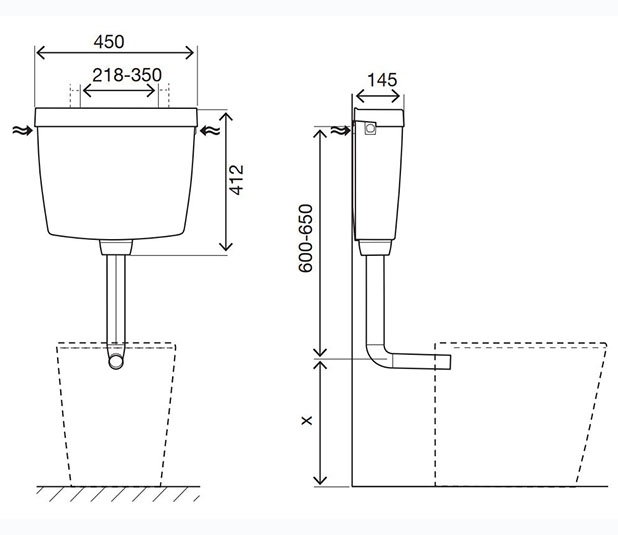 Tipo Branco Autoclismos Exteriores Oli