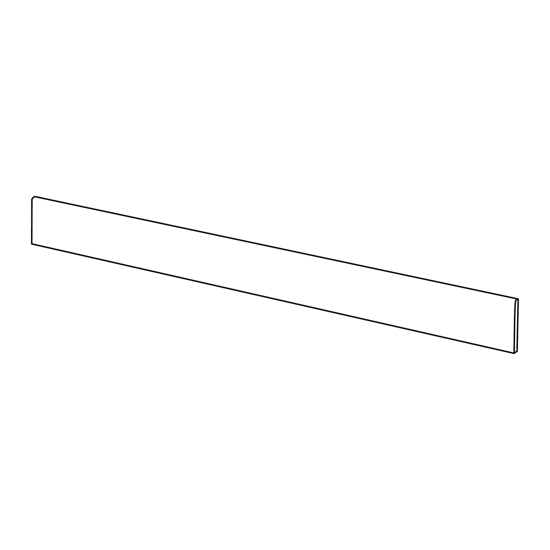 Grés Porcelânico Deepwood Rodapé cortado pintado 70x897x10.5 Mate Grespor