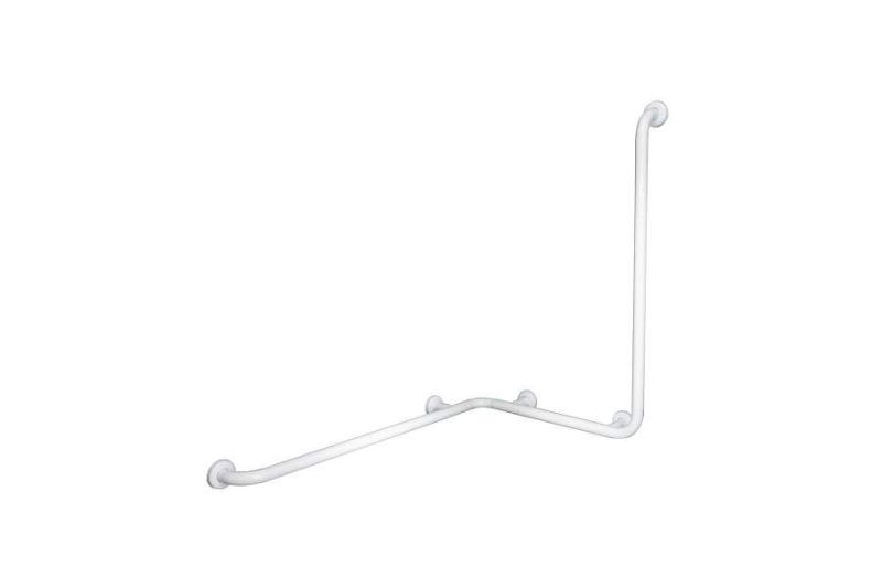 Apoio de canto WcCare com barra lateral direita - 1090x107x778 mm - Braco - Sanindusa