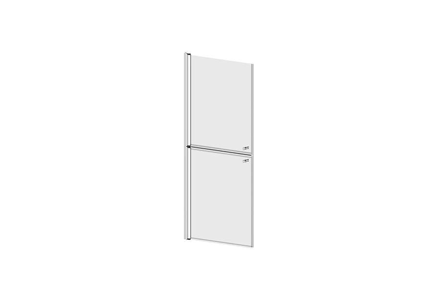 Porta New WcCare Transparente e Cromado Sanindusa