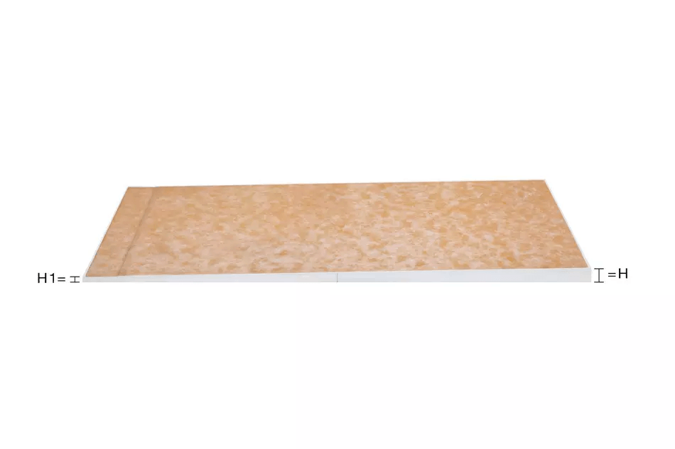 Placa com inclinação para escoamento em linha posicionada na parede Schlüter-KERDI-SHOWER-LTS Placa com inclinação para escoamento em linha posicionada na parede