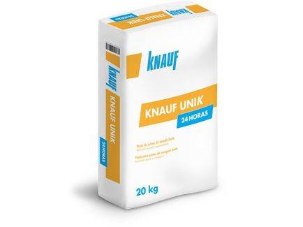 Knauf Unik 24h 20 kg Massa de juntas de secagem com aplicação à mão / máquina