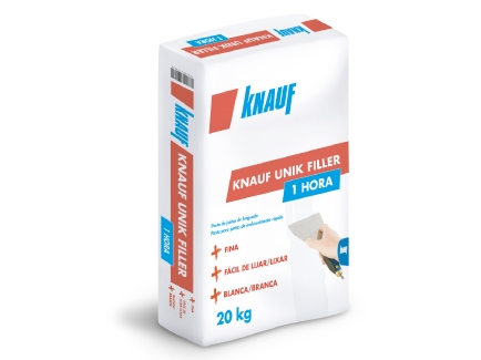 Pasta de composição mista classificada como tipo 3B KNAUF UNIK FILLER 1 HORA