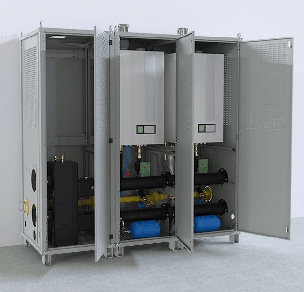 Gerador Modular De Calor De Condensação Para Centrais Térmicas Itaca CH KR - Módulo Armario Para Exterior Metano